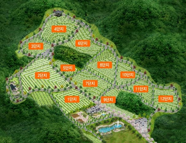 (재)화산추모공원(묘지) 사진