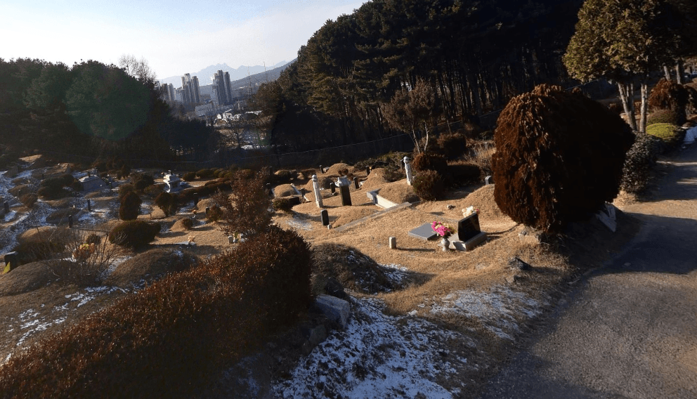 구리시공설묘지 봉안묘 사진