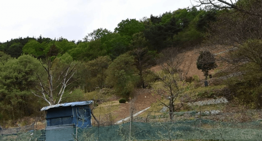 남흥교회 자연장지 시설 사진